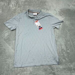Modern Ambition Mens Short Sleeve Polo Shirt Size M Light Gray 6919